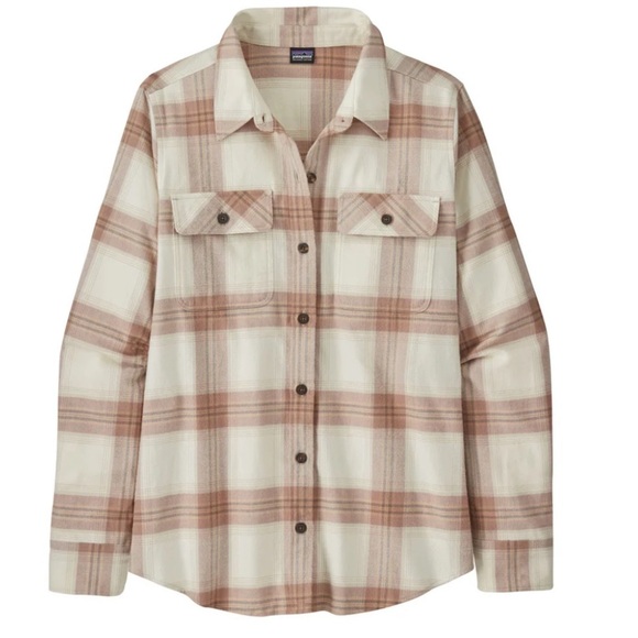 Patagonia Plaid Button Front Academia Granola Girl Flannel Long Sleeve Small - Picture 1 of 8